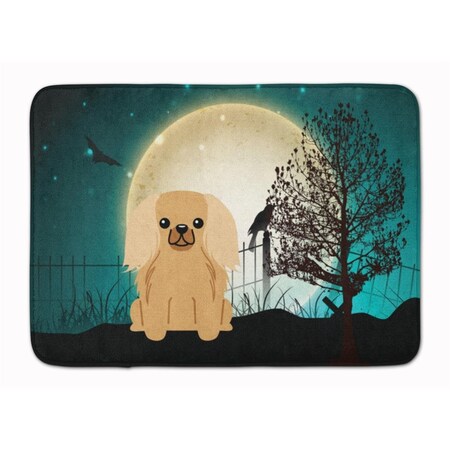 Carolines Treasures Halloween Scary Pekingnese Fawn Sable Machine Washable Memory Foam Mat BB2294RUG